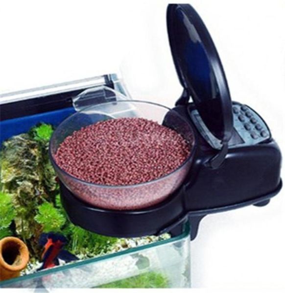 Akvaryum Otomatik Balık Besleyici Gıda Balık tankı gıda Otomobil Zamanlayıcı Dijital Dispenser Home6917257 için ayarlanabilir pratik çıktı