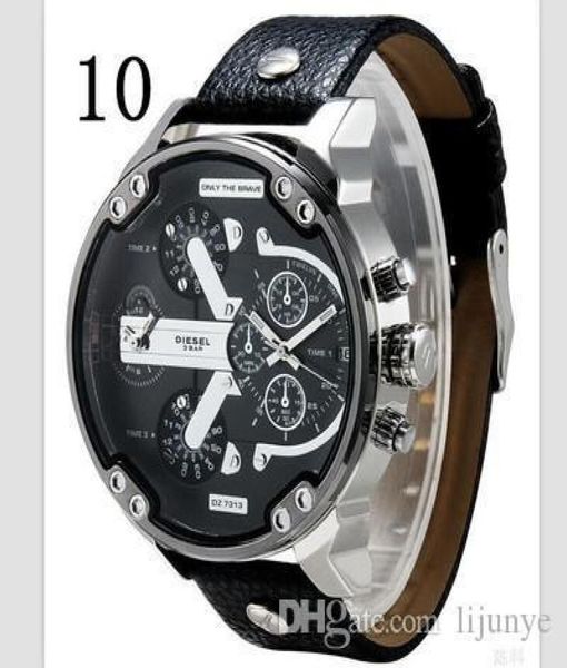 Explosion Fashion Leisure DZ Gold Quartz Orologio Men Teri Men039s Big Steel Watch in Europa e negli Stati Uniti vendono come C5164539