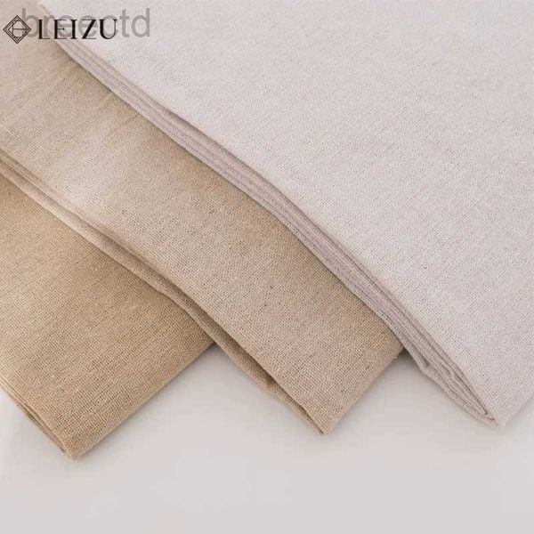 Tessuto tessuto in tessuto in lino di cotone 0,5 m/1 m/2m per tende da divano da tavolo decorazione di materiale da cucito fai -da -te ricamo tessuto d240503