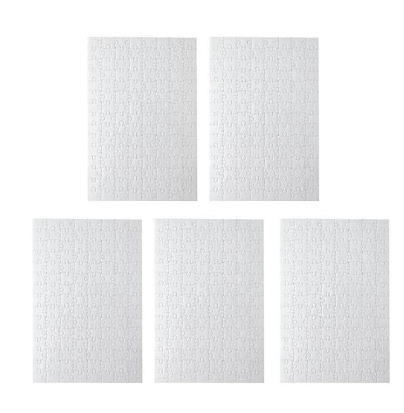 Sublimation Blank Puzzle 120pcs DIY Craft Wärmepresse Transfer Handwerkssäge Puzzle Weiß a4 leere Rätsel leere Rätsel 8256170