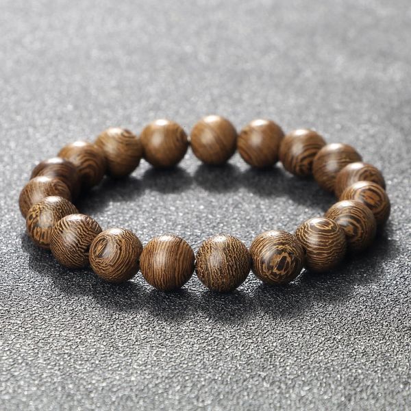 Perle di legno naturale bracciale tibetana Buddha Rosario braccialetti fatti a mano uomini e donne Meditazione yoga Preghiera di meditazione perline Regali di gioielli 240417