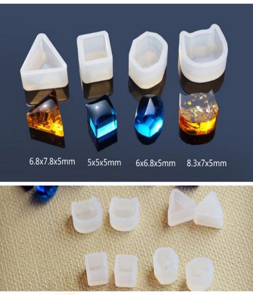 1Pair Ohrringe kleine Perlen Silikonform für Schmuckharz Silikonform handgefertigtes Werkzeug DIY Epoxidharzgussform5911496