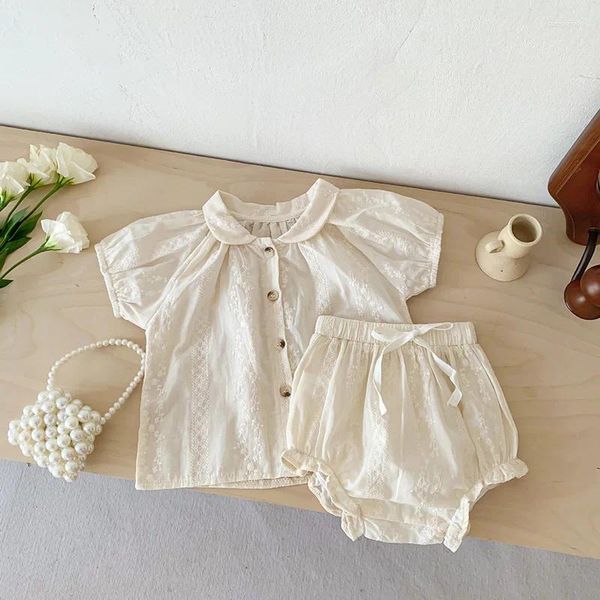 Kleidungssets Sommer 2pcs Kinder Baby Girl Set Weich atmungsaktiven aktiven Mädchen Tee Shorts Anzug