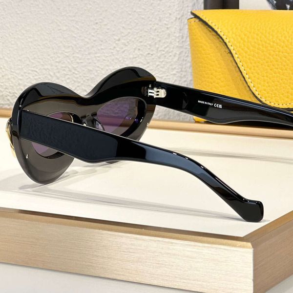 Modedesigner 40119 Sonnenbrille für Frauen Acetat Metall Doppelrahmen Katze Augenbrillen Sommer Avantgarde Persönlichkeitstil Top-Qualität Anti-Ultraviolett mit QQ