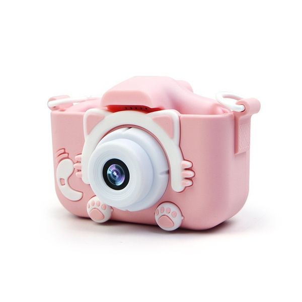 Vendita calda Nuova fotocamera digitale X5S per bambini Cartola per bambini giocattolo per bambini con copertura in silicone per gatti