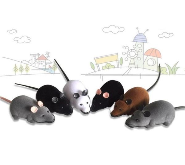 Беспроводной дистанционное управление мыши мыши мыши RC Pets Pets Cat Toy Mouse для детей Toys8830596