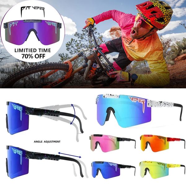 Pit Viper Sports O occhiali da sole Eyewear Cycling Uv400 OGLIO DI PIPETTI OUTDOOR OCCONTI DOPPIO GUARDI BICY BICY CICYCLE SCHEDE SULLO SULLA VISUALIZZA