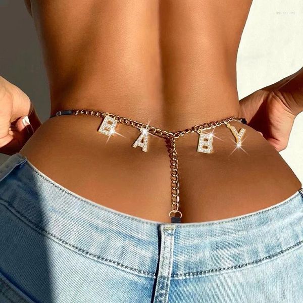 Frauenhöhe sexy offene Mini Perspektive Unterwäsche Ladies Metallkette Tanga Babybrief Shorts Erotische Dessous G-Strings