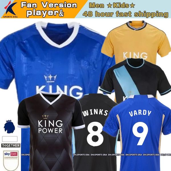 23 24 Maglie da calcio Leicester Iheanacho Dewsbury-Hall Barnes Tielemans a casa Vardy Maddison Ndidi Lookman City 2023 2024 Uniforms da calcio retrò kit per bambini kit