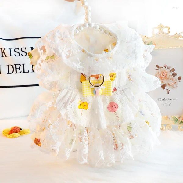 Abbigliamento per cani Abbigliamento primavera ed estate sottile Cat Princess Dress Giade Giade Cannella Lolita