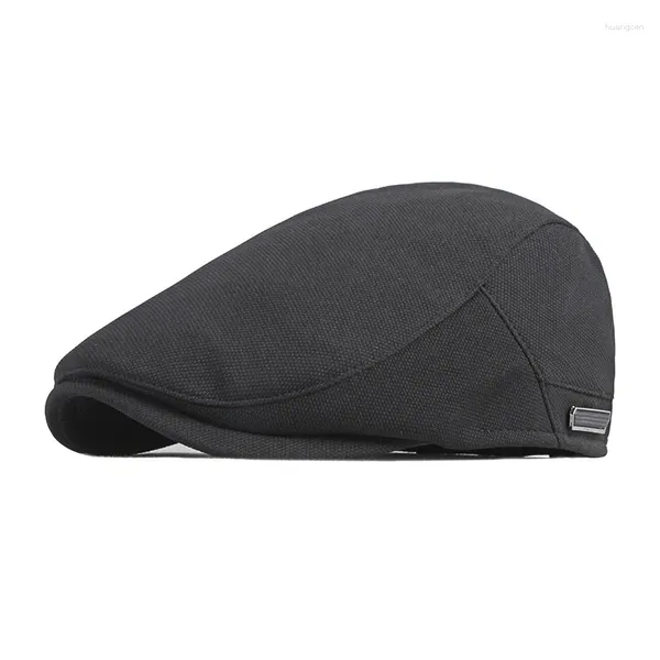 Beretti Cappello Beret estivo Uomini Donne traspirabili in avanti per il pilota tappo a punta maschile Cabbie Painter Visor Regolabile