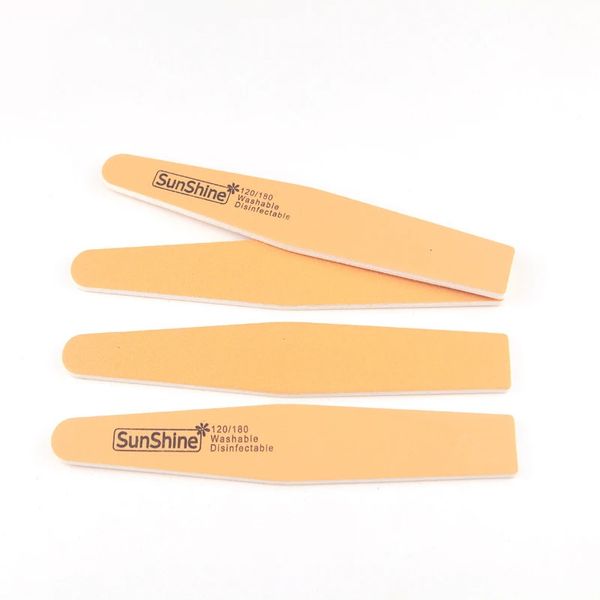 Sunshine 25pcslot Nail File Professionelle Maniküre -Pediküre -Werkzeuge Polnische Schleifversorgung 120180 Grit Art Tool 240415