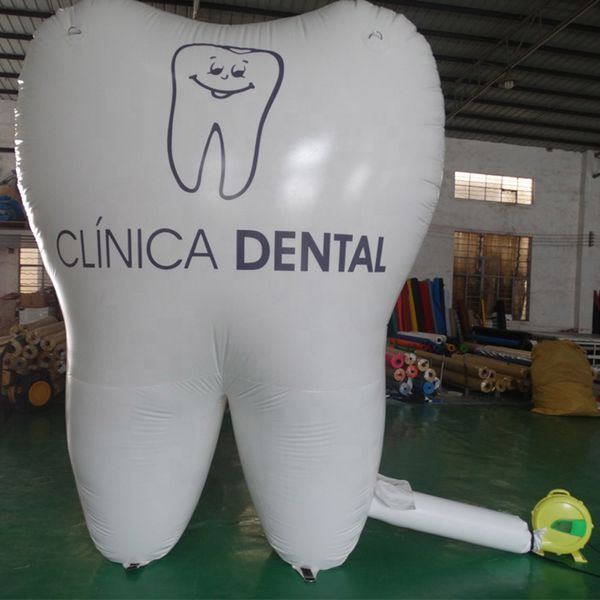 Оптовый высококачественный высококачественный оксфордский надувной зубной баллон с индивидуальным логотипом для рекламы стоматологических больниц продвижения рекламы