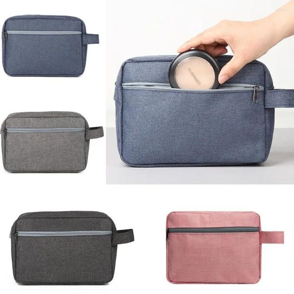 Bolsas de cosméticos Bolsa de higieness de viagem resistente à água Polsa de maquiagem portátil de grande capacidade portátil Manuseio leve Men, raspando banheiro