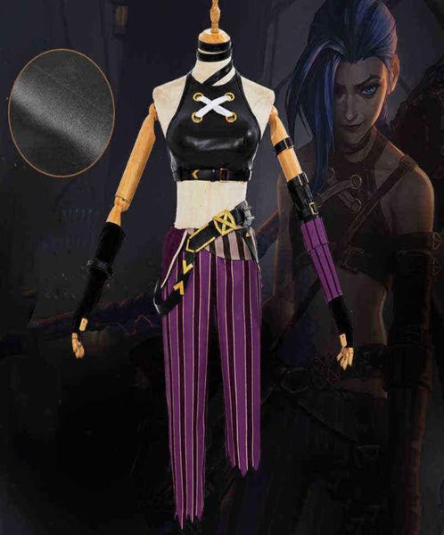 Lol Jinx Cosplay Jinx Cosplay Kostüm Uniform Outfits League of Legends Game Cosplay Jinx Halloween Karneval Pak J2207204487487