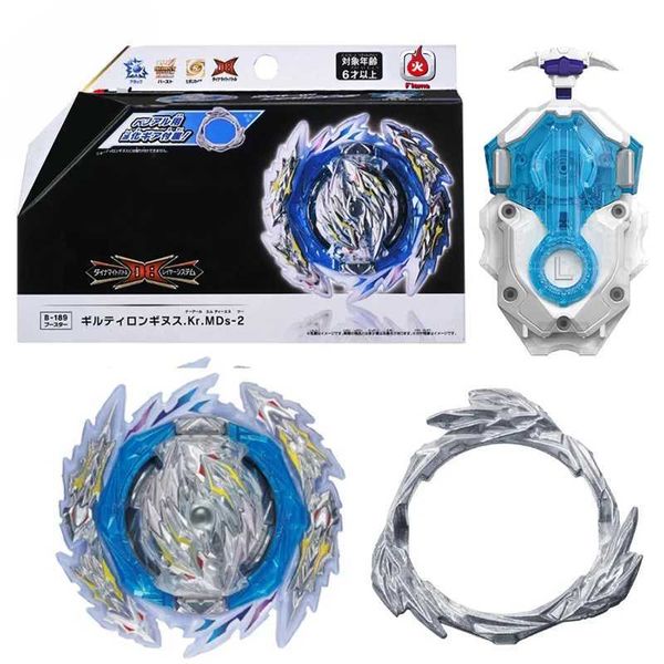 4d Beyblades Dynamite Battle BEE B-189 Guild Longinus Booster B189 Spinnen mit benutzerdefinierten Launcher Kinderspielzeug für Jungengeschenk Q240430