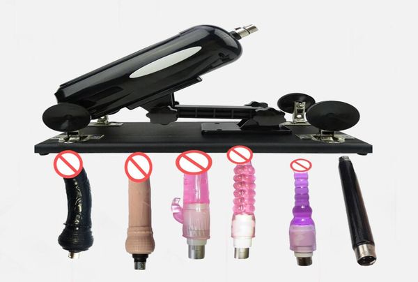 Versione aggiornata Auto Sex Machine per donne con molti giocattoli di dildos Automatic retrattile pistola per pompaggio H17350063