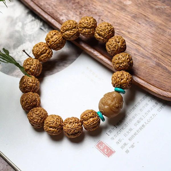 Strand Originaldiykao Small Jingang Bodhi Bracelet Men and Women Women Weed Meeds Molduras Artefato Cultural de Madeira