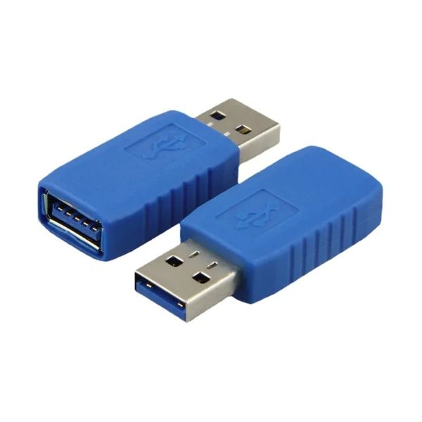 CONNETTORE USB 3.0 standard Extender Tipo Un adattatore da maschio a femmina USB3.0 a AF Convertitore accoppiatore per laptop PC blu
