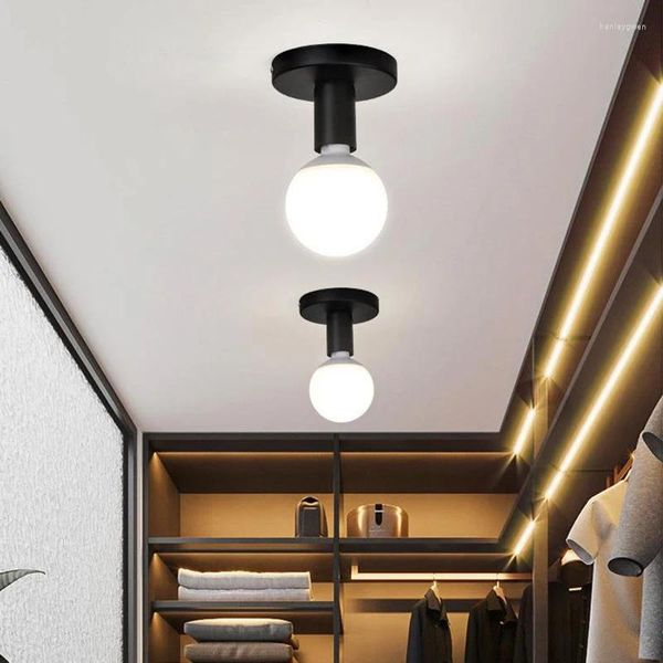 Luci a soffitto Luce retrò in metallo industriale E27 Lampada per soggiorno Balcone Studia da pranzo Dining Carente Decorazione per la casa