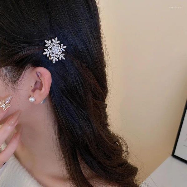 Clip per capelli Rhinestone Pearl Snow Fringy Late