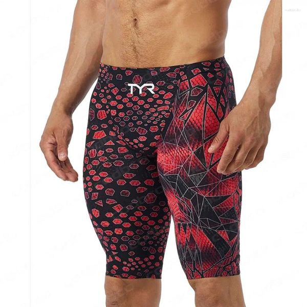 Men's Swimwear Men Swim Racing Swimshim Swimming Swornks Athletic Training Beach Tights Shorts Lycra de maiô seco rápido