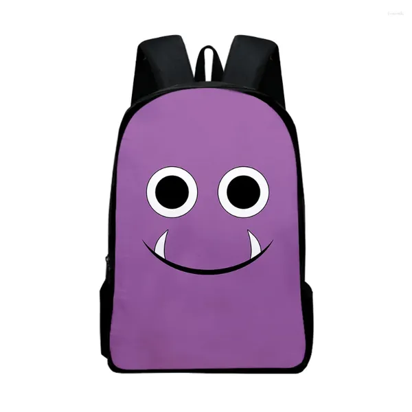 Backpack Trendy Novelty Garten of Banban Notebook Backpacks Pupil School Bags 3D Imprimir laptop de meninos/meninas à prova d'água Oxford Oxford