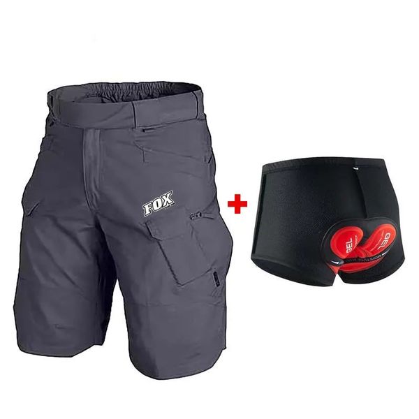 FOX Cycling Team Team Bicycle Shorts Tactical Shorts Mens Enduro MTB pantaloni traspiranti Motocross Downhill Pantalone Short Ciclismo Hombre 240422