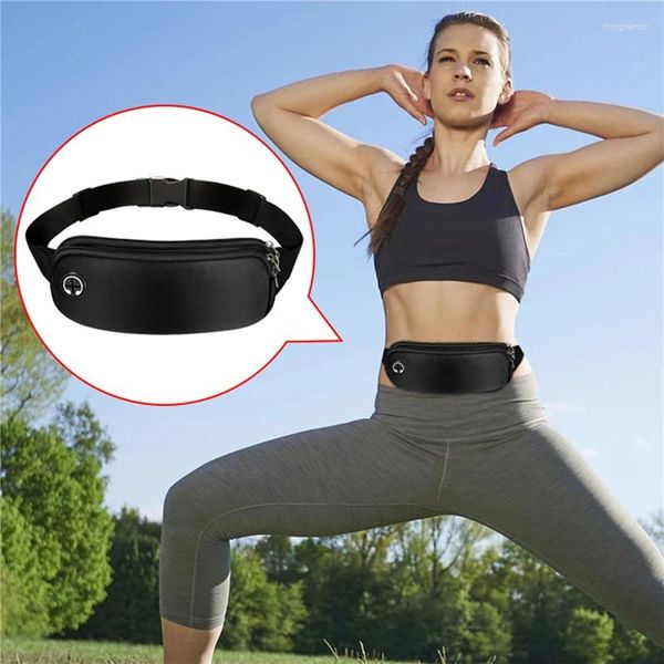 Borse da esterno Sport Sports Fanny Pack Women Belt Borse Uomini che corrono in vita Black Gym Accessori unisex unisex