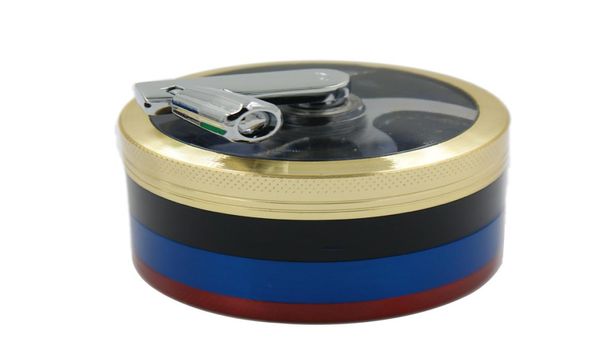 Grinder colorati interi 4 strati Diametro 63 mm Gerni a mano mano manodopera a mano arcobaleno arcobaleno macinacate tabacco per Smok8946934