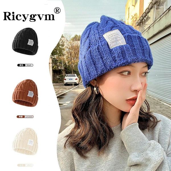 BERET RICYGVM BEARI DI COLORE SOLIDE PER UOMINO DONNA FASHI TUTTO FACILE CAPTOLO INVOLTE INVERNO CROCCHE CROCCHE CROCCHET