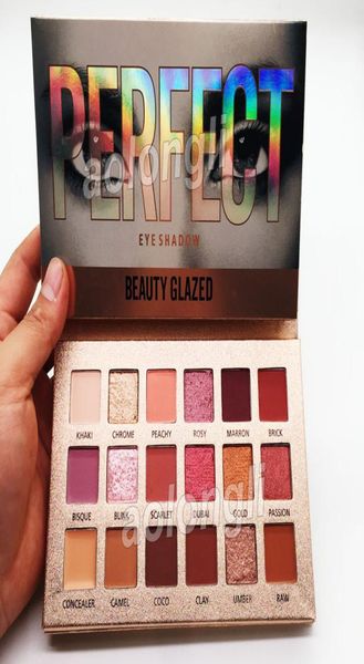 Brand Beauty Glazed Eyeshadow Perfect 18 Cores Paleta de sombras para olhos altamente pigmentados