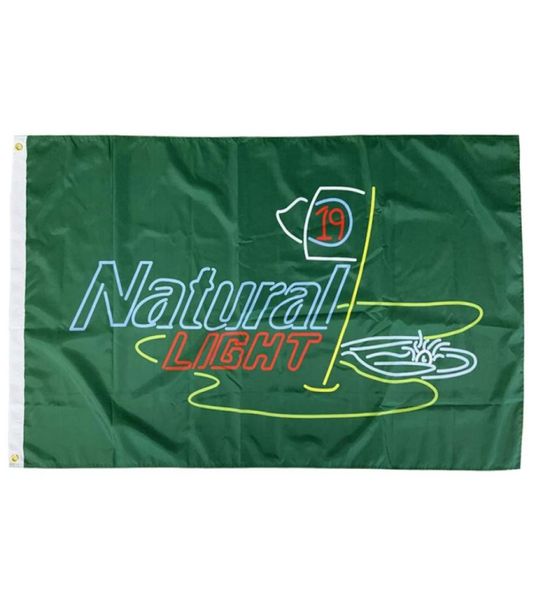 Natural Light 19. Lochflaggen Outdoor -Banner 3x5ft 100d Polyester 150 x 90 cm hochwertige lebhafte Farbe mit zwei Messing -Grommets8528883