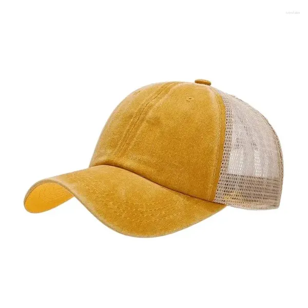 Caps de bola Summer algodão Solid Solid 10 estilo Casquette Baseball Cap ajustável Mesh respirável ao ar livre chapéus para homens e mulheres 04