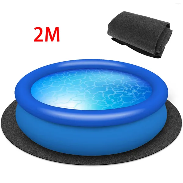 Tapetes de 78 polegadas da banheira redonda do tapete de água absorvente protetor de piso Pad à prova d'água não deslizamento acima da piscina do solo