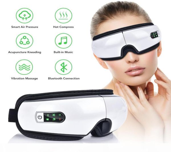 Smart USB wiederaufladbare elektrische Eye Massagebaste Luftdruck Kompresse Massage Gläser faltbare Bluetooth Music Eyes Massage CAR7593036