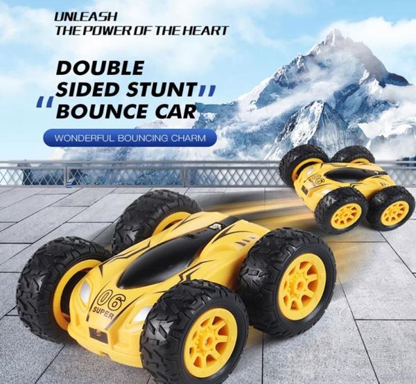 37 polegadas RC Car 24G 4CH Doublesididided Bounce Drift Stunt Rockler Roll Roll 360 graus Flip Remote Control Cars Kids Toys3685237