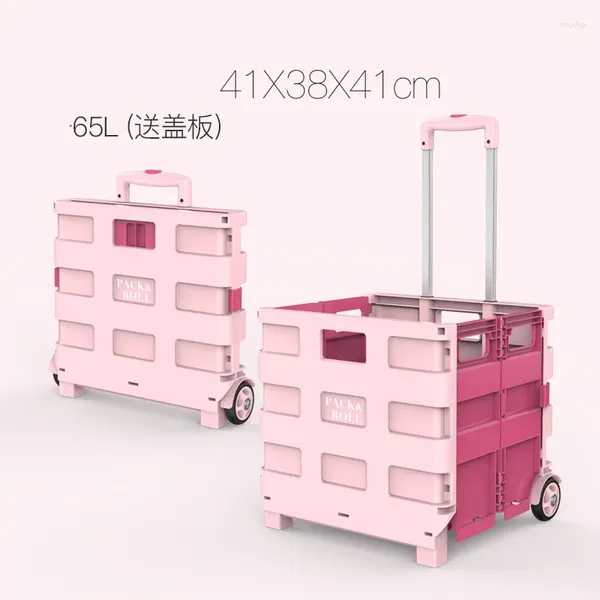 Einkaufstaschen Mobiler Klappwagen Zweiradrollen Rolling Retactable Hand Collabsible Grocery Utility Trolley Handcart