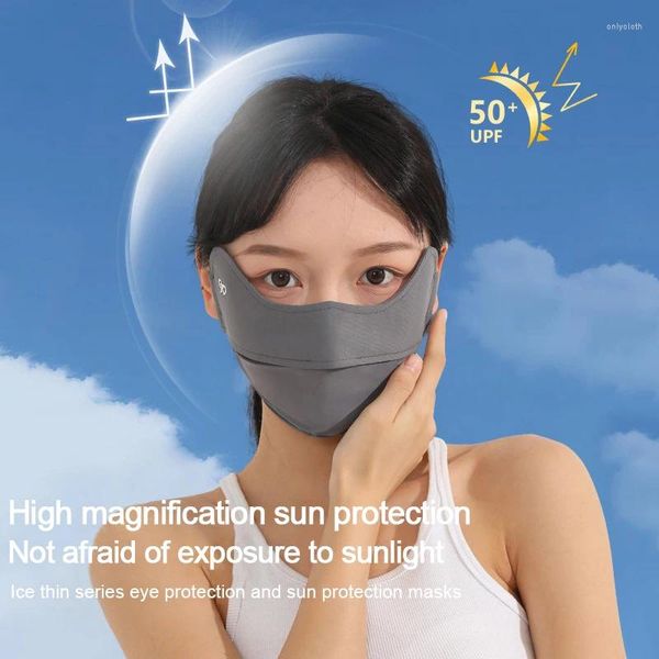 Boinas Moda Finga ao ar livre Máscara de proteção solar para mulheres meninas Cicling Anti-UV Hunting Running Sport Stand Sconds