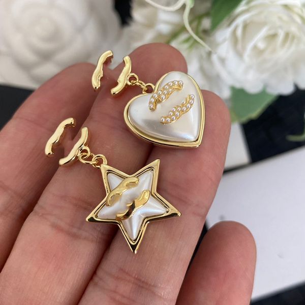 Fashion Designer Brass Letter Orecchini di Luxury Women Gold Ploted Copper Earring Never Fade Girls Birthday Gioielli Accessori per la festa di compleanno