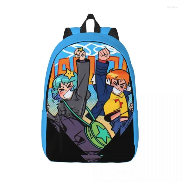 Bolsas de armazenamento Pilgrim Backpack Middle High College School Student tira a série de anime bookbag masculino Mulheres Daypack Outdoor