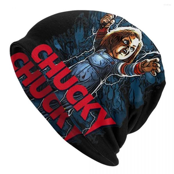 Boinas chucky infantil de brincadeira de boneca horror halloween cap casual masculino para os caves ao ar livre chapéus chapéus de mola de mola de capô multifuncional