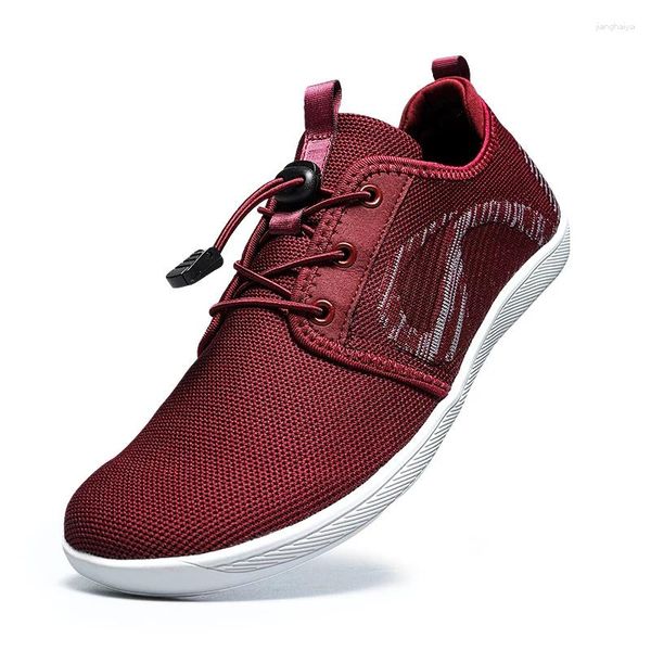 Wanderschuhe breit barfuß minimalistisch für Frauen Männer |Zero Drop Sohle Breite Mode Sneaker Toe Box Cross-Trainer Leichtes Wal