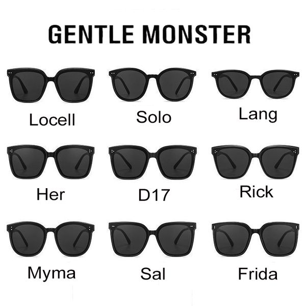 Новые нежные солнцезащитные очки Monster Classic Brand Designer Женщины Fi Элегантные солнцезащитные очки GM Мужские винтажные солнцезащитные очки Корея модные очки очков Oculos UV400