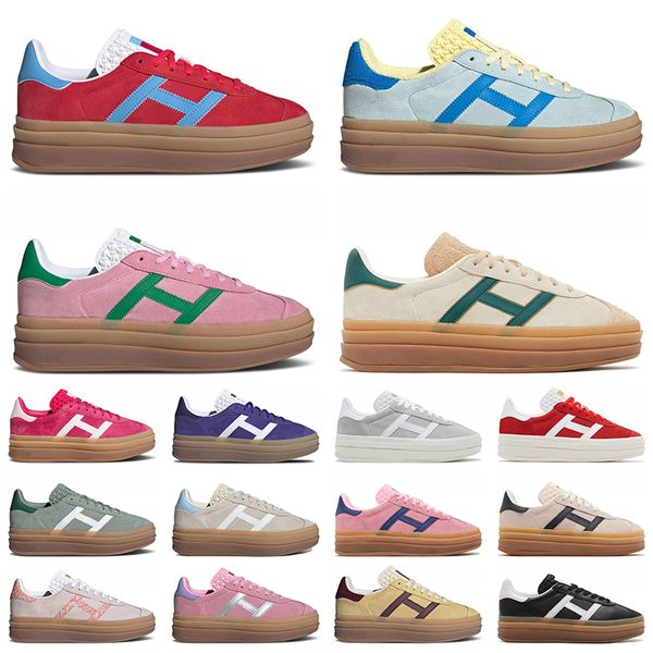 gazelles Platform Designer Women Gazelle Bold Sports Shoes Pink Blue Burst Green【code ：L】Gum Black White Girls Womens Sneakers Trainers