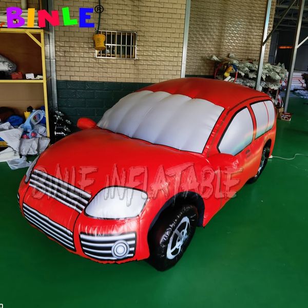 Personalize o tamanho da vida 4mlx2mwx2mh (13,2x6.5x6,5ft) modelo de carro inflável gigante, grande balão de hélio voador de hélio flutuante automóvel para publicidade