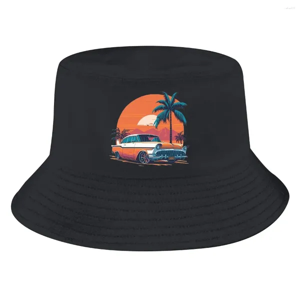 Berets Leisure Mode Old Retro Auto Herren- und Frauenfischerhutfischen Geburtstagsgeschenk