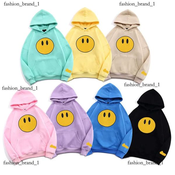 New Men's and Women's Hoodie Fashion DrawDrew Smiley Faiter Faiter Draw Felta di moda casual della moda maschile 6105