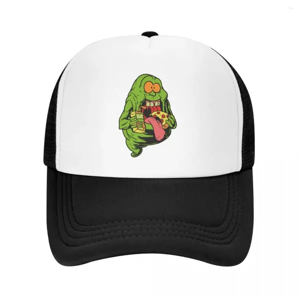 Caps de bola Cópia de Green Ghostbusters Frog Adulto Mesh Baseball Capinho das mulheres Hat de caminhão high-end 2024 Pool Party Sun