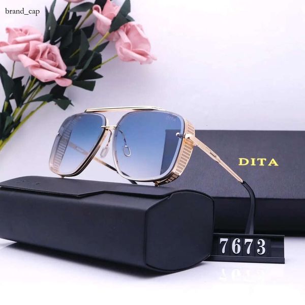 Occhiali da sole da sole di Dita designer popolari occhiali da marca sfumature per esterni telaio di moda classici occhiali da sole di lusso per donne 2024 bicchieri da dita alla moda